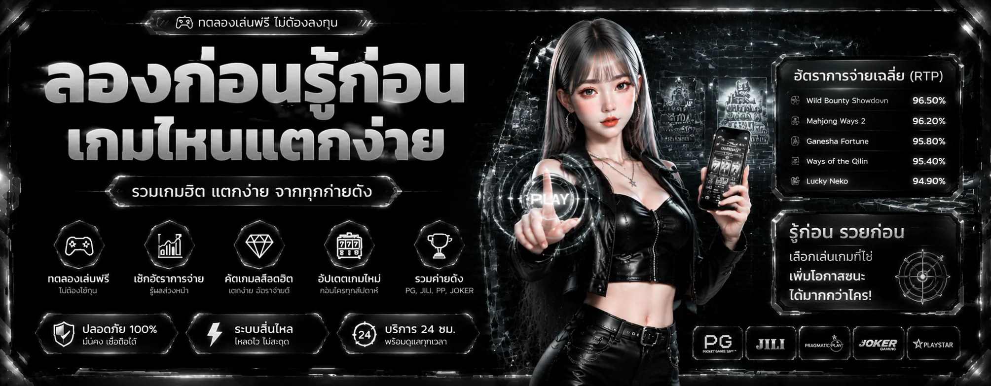 หน้าทดลองเล่นสล็อต PG SLOT ฟรีที่ CHANA789